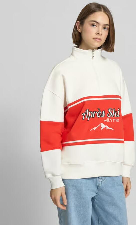 LeGer Relaxed fit sweatshirt met opstaande kraag model 'Jenny' - Foto 2