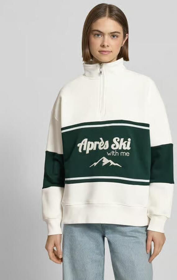 LeGer Relaxed fit sweatshirt met opstaande kraag model 'Jenny' - Foto 2