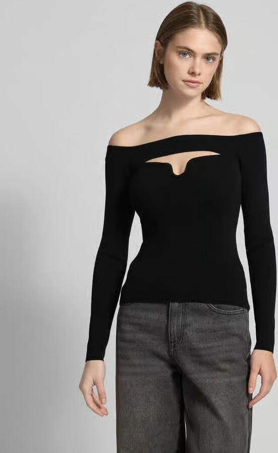 LeGer by Lena Gercke Shirt met lange mouwen en carmenhals model 'Evelin Jumper' - Foto 2