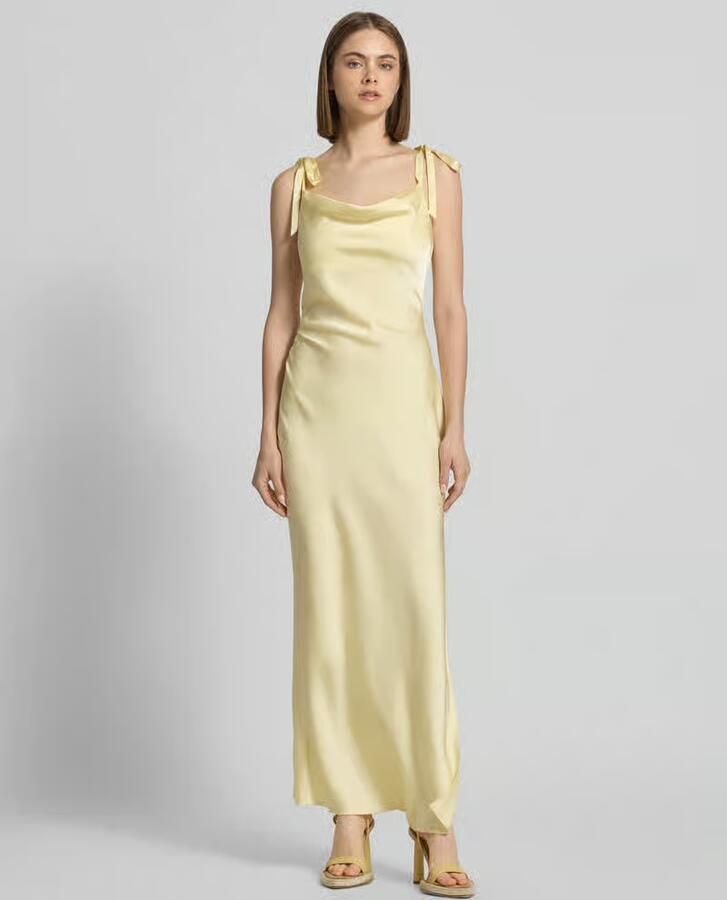 LeGer slim fit midi-jurk van satijn model 'Maxima' - Foto 2
