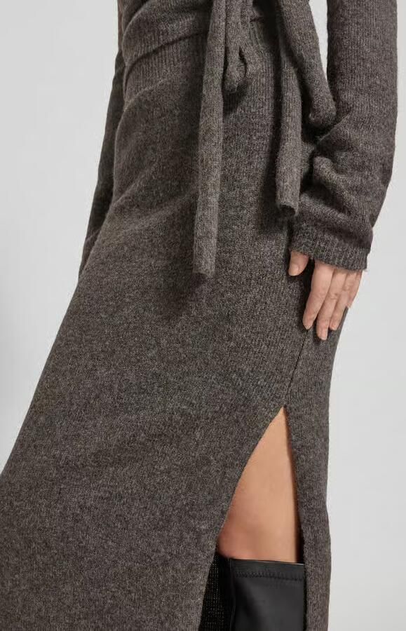 LeGer by Lena Gercke Slim fit midirok in gebreide look model 'Julienne'