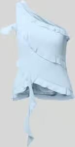 LeGer slim fit top met ruches model 'Gabriele'