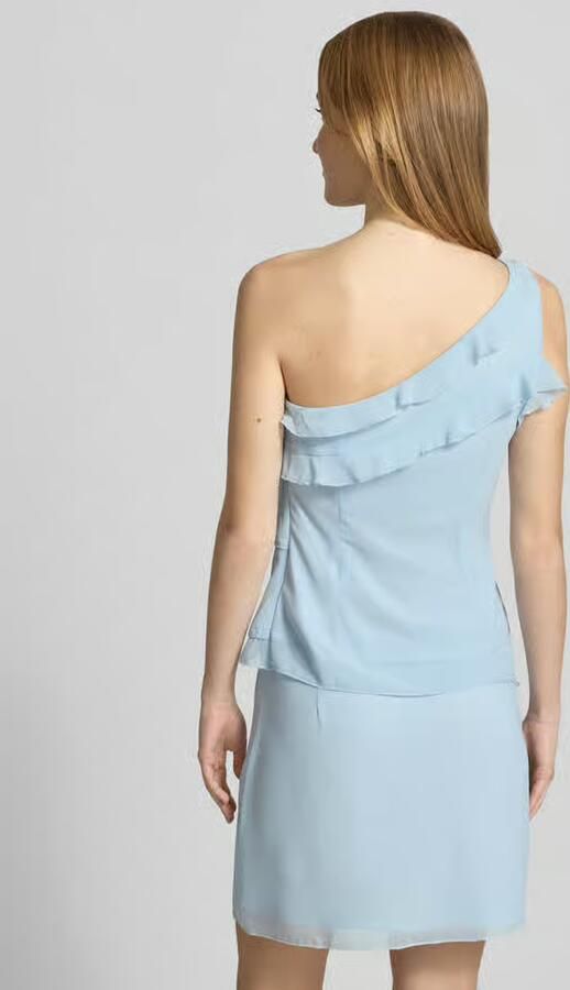 LeGer slim fit top met ruches model 'Gabriele' - Foto 3