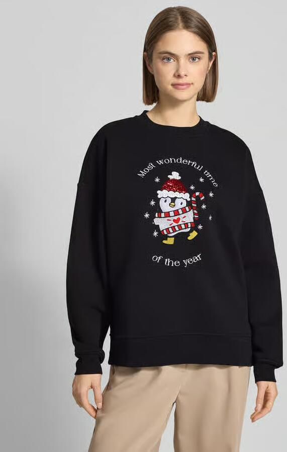 LeGer by Lena Gercke Sweatshirt met motiefstitching model 'Viola' - Foto 3