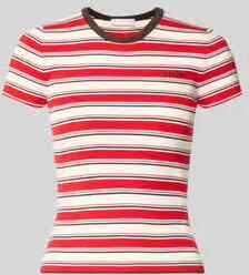 LeGer T-shirt met logo-stitching model 'Danielle'