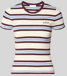 LeGer T-shirt met logo-stitching model 'Danielle'