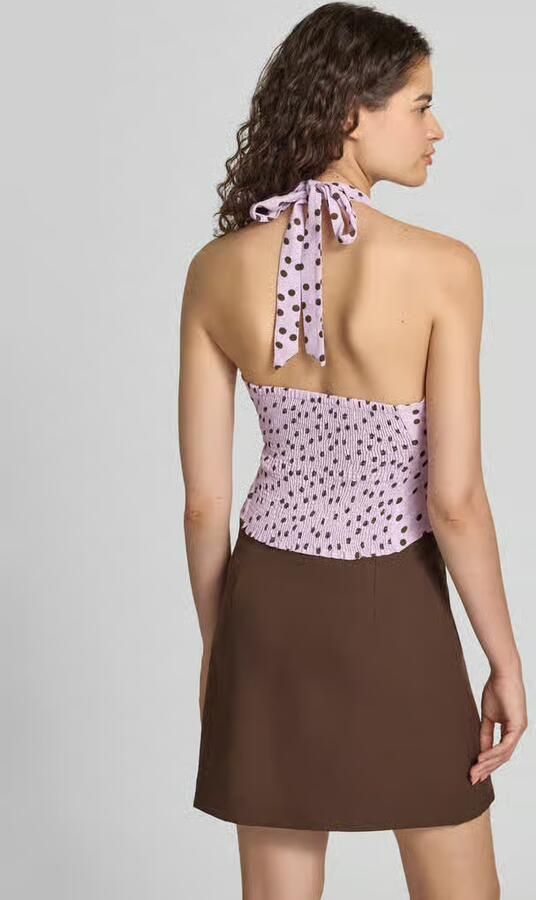 LeGer top met halter van viscose in all-over look model 'Fleur' - Foto 2
