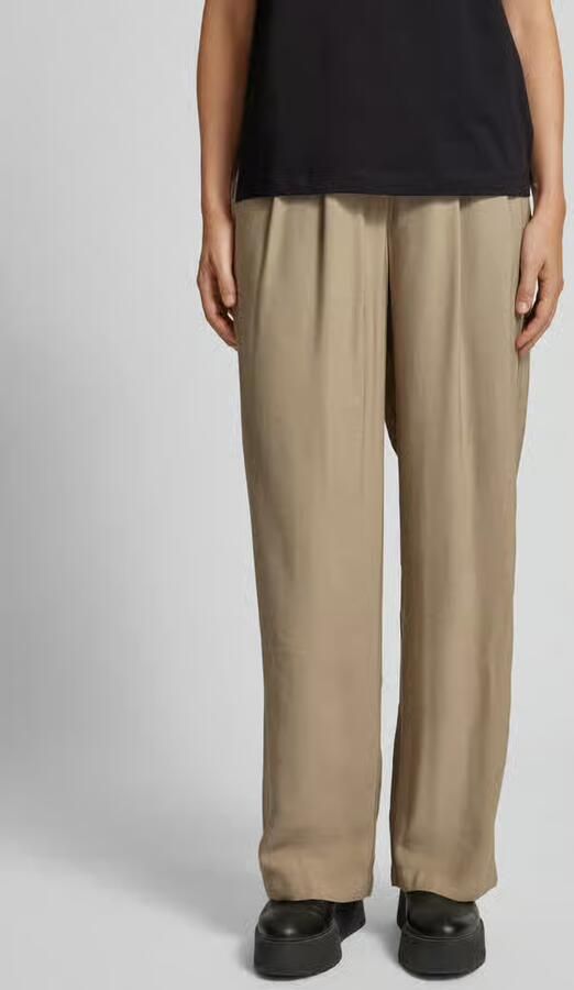 LeGer by Lena Gercke Wide leg stoffen broek met bandplooien model 'Draco' - Foto 2