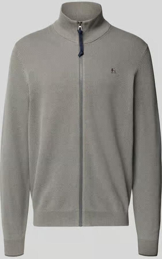 Lerros Cardigan met opstaande kraag en ritssluiting