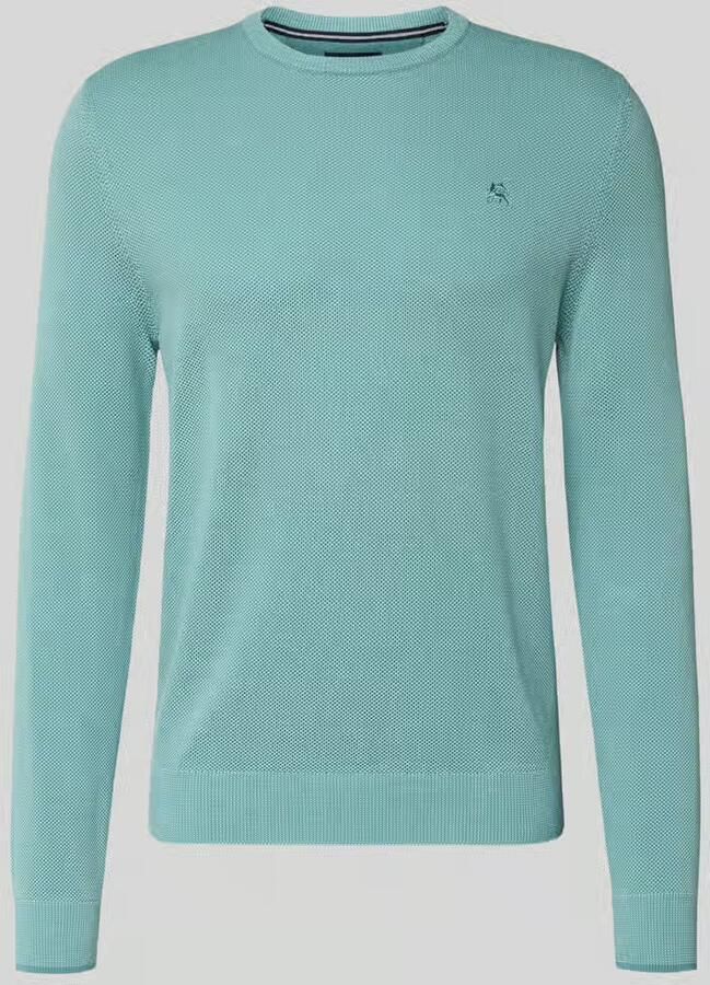Lerros Gebreide pullover met labelstitching