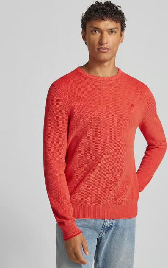 Lerros gebreide pullover met labelstitching - Foto 4