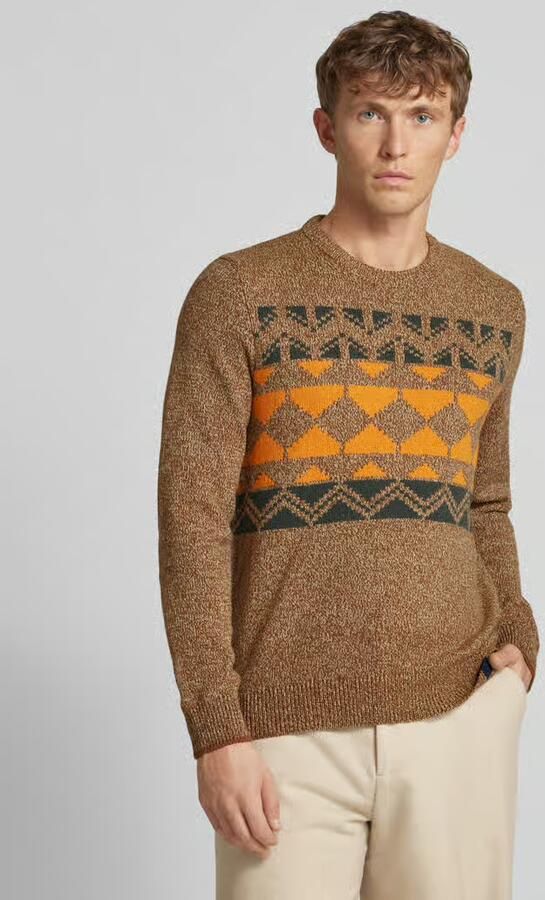 Lerros Gebreide trui met jacquardmotief - Foto 4