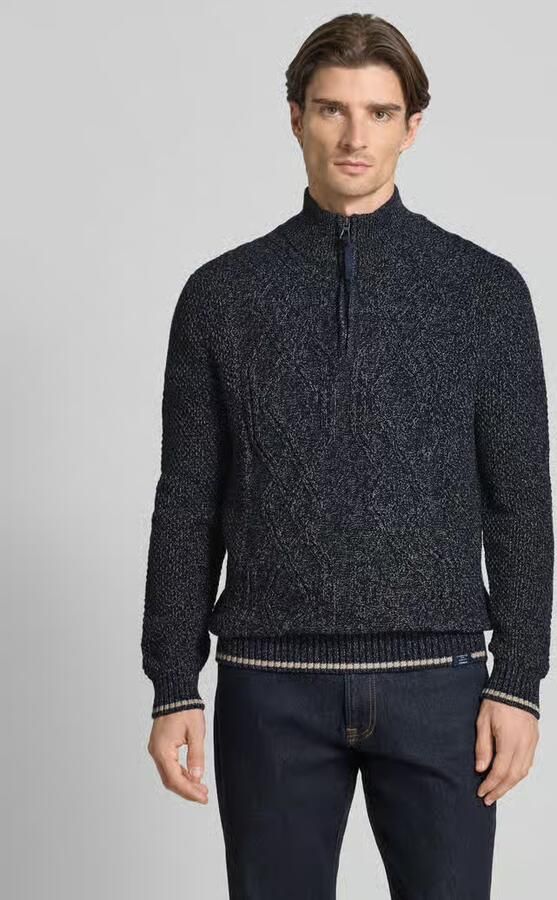 Lerros Gebreide pullover met schipperskraag - Foto 5
