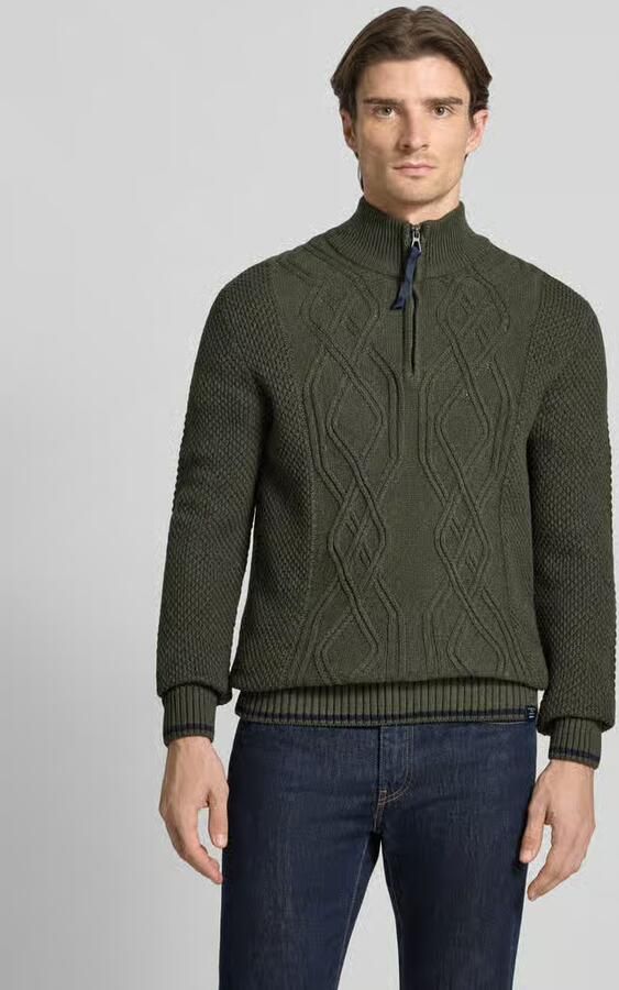 Lerros Gebreide pullover met schipperskraag - Foto 4