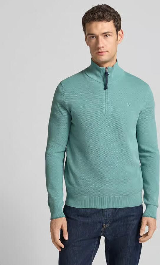Lerros Gebreide pullover met schipperskraag - Foto 4