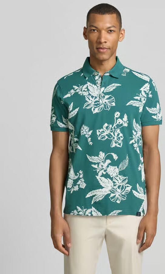 Lerros modern fit poloshirt met labeldetail - Foto 4