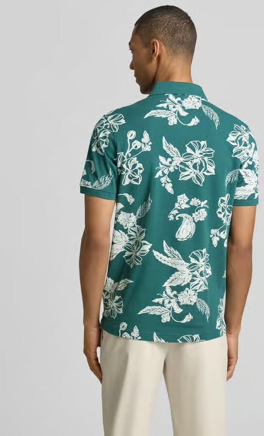 Lerros modern fit poloshirt met labeldetail