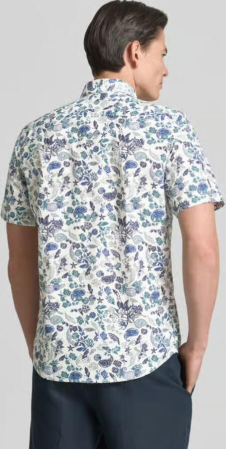 Lerros modern fit vrijetijdsoverhemd met button-downkraag