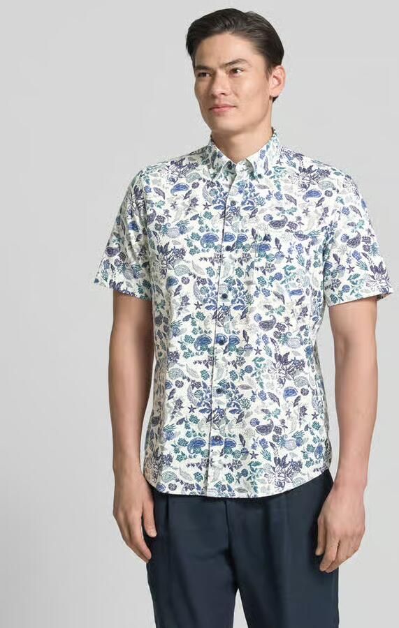 Lerros modern fit vrijetijdsoverhemd met button-downkraag - Foto 4