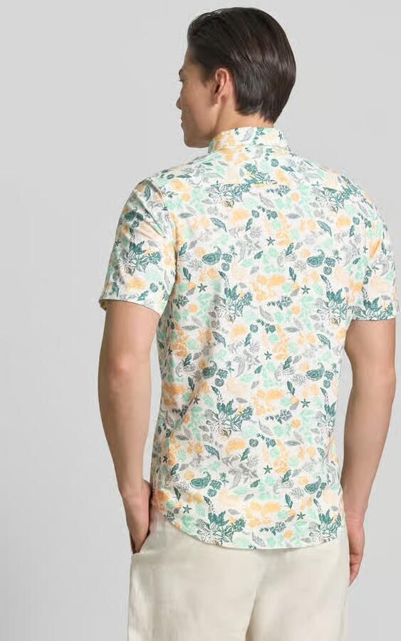 Lerros modern fit vrijetijdsoverhemd met button-downkraag