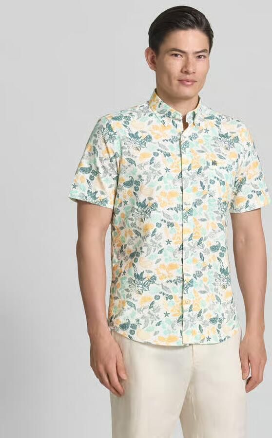 Lerros modern fit vrijetijdsoverhemd met button-downkraag - Foto 4