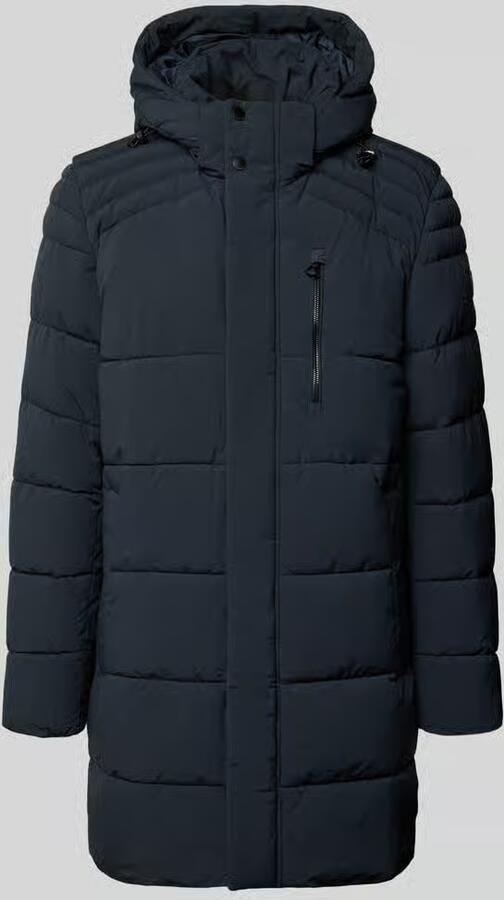 Lerros Regular fit gewatteerde mantel met capuchon