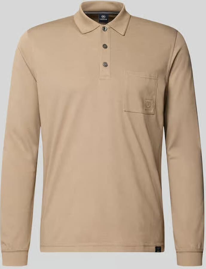 Lerros regular fit poloshirt in two-tone-uitvoering - Foto 3