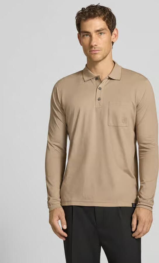 Lerros regular fit poloshirt in two-tone-uitvoering - Foto 5