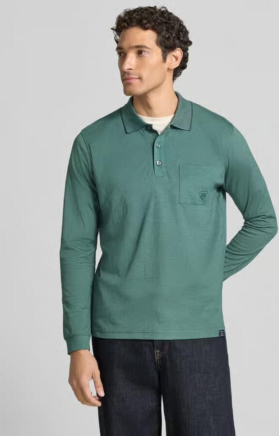 Lerros regular fit poloshirt in two-tone-uitvoering - Foto 4