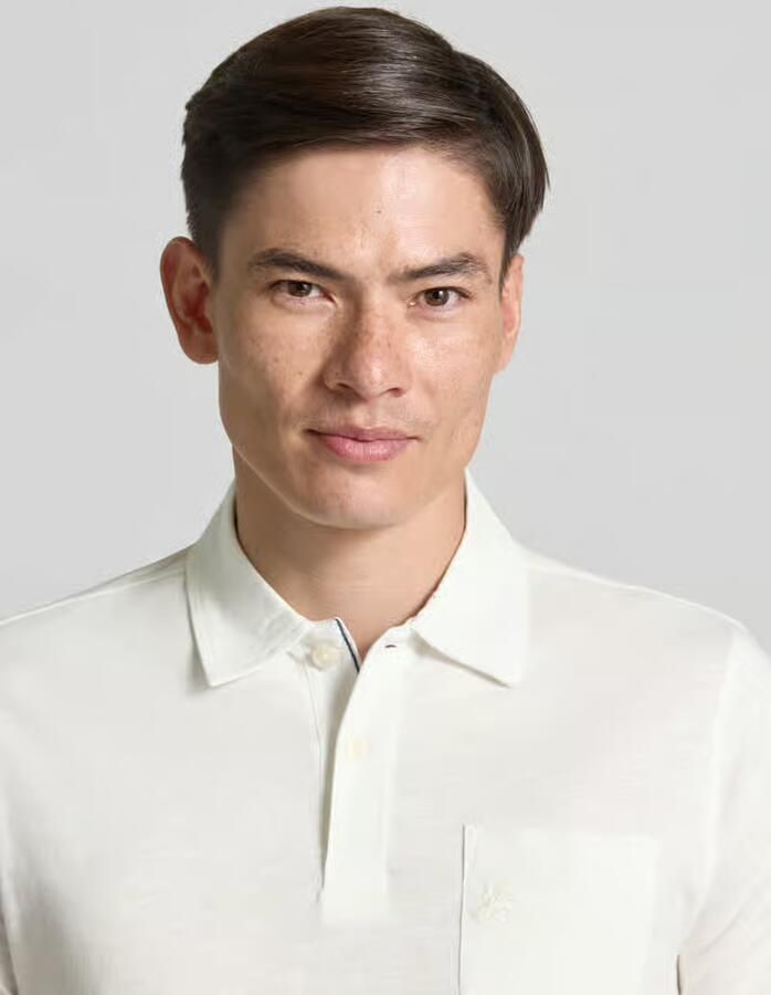 Lerros regular fit poloshirt met borstzak