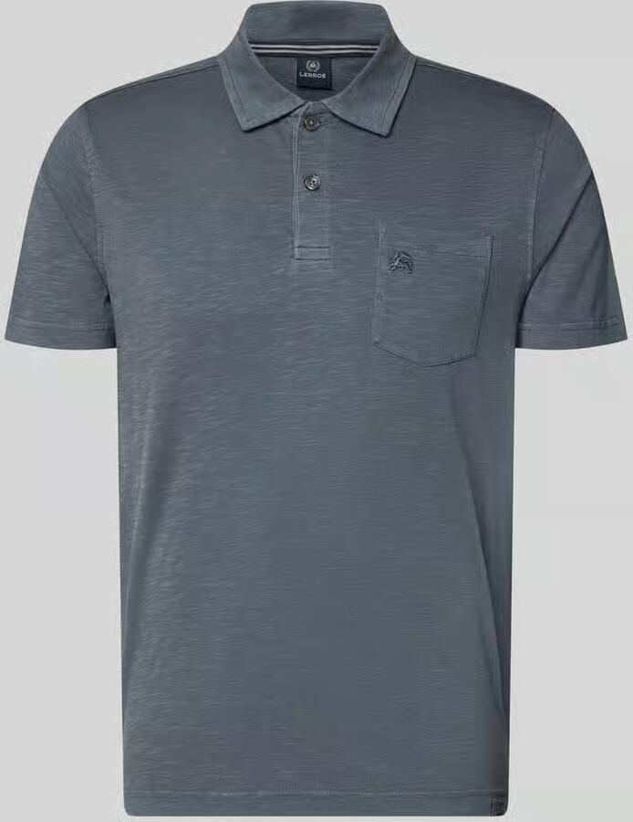 Lerros regular fit poloshirt met borstzak - Foto 2