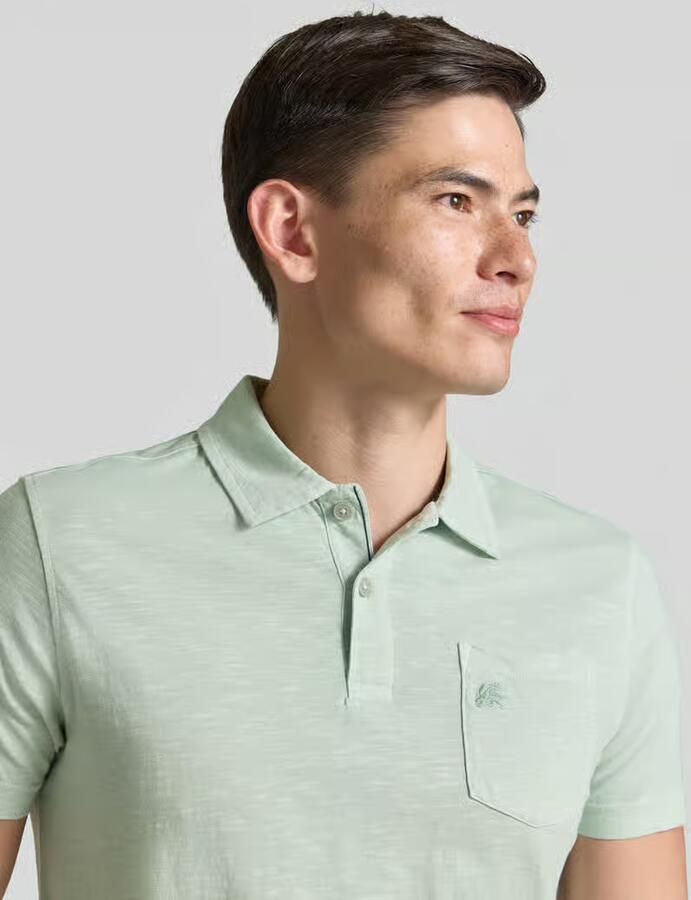 Lerros regular fit poloshirt met borstzak