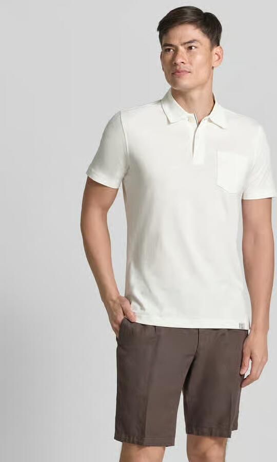 Lerros regular fit poloshirt met borstzak - Foto 2