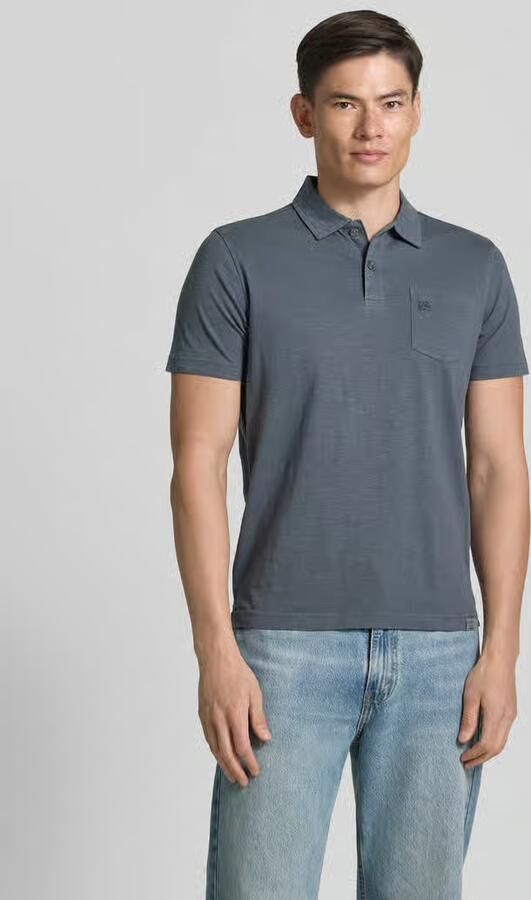 Lerros regular fit poloshirt met borstzak - Foto 3