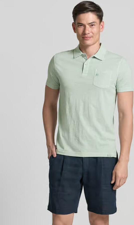 Lerros regular fit poloshirt met borstzak - Foto 2