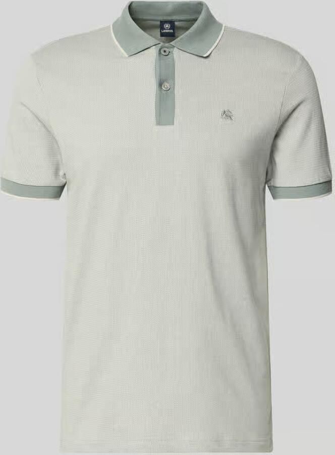 Lerros regular fit poloshirt met gestikt logo - Foto 2