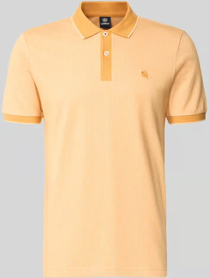 Lerros regular fit poloshirt met gestikt logo - Foto 2