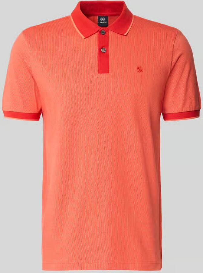 Lerros regular fit poloshirt met gestikt logo - Foto 4