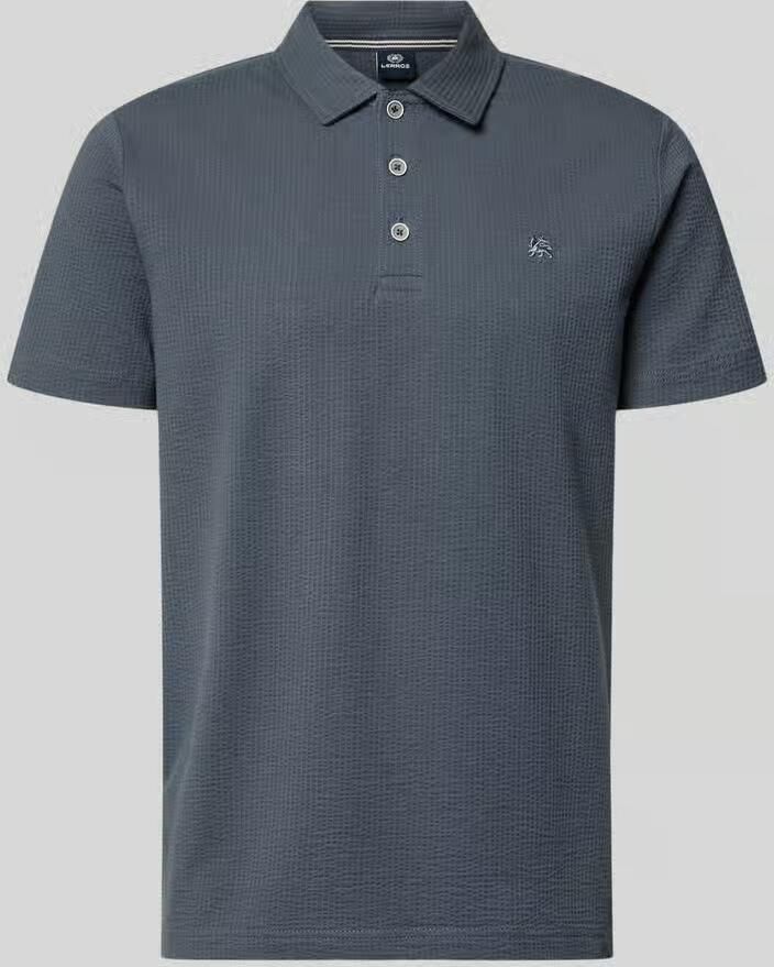 Lerros regular fit poloshirt met gestikt logo - Foto 2