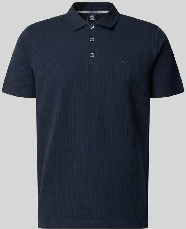 Lerros regular fit poloshirt met gestikt logo - Foto 3