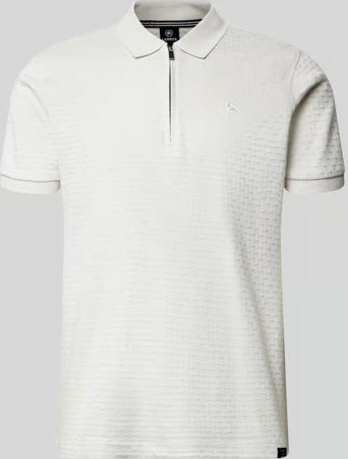 Lerros regular fit poloshirt met korte ritssluiting - Foto 5