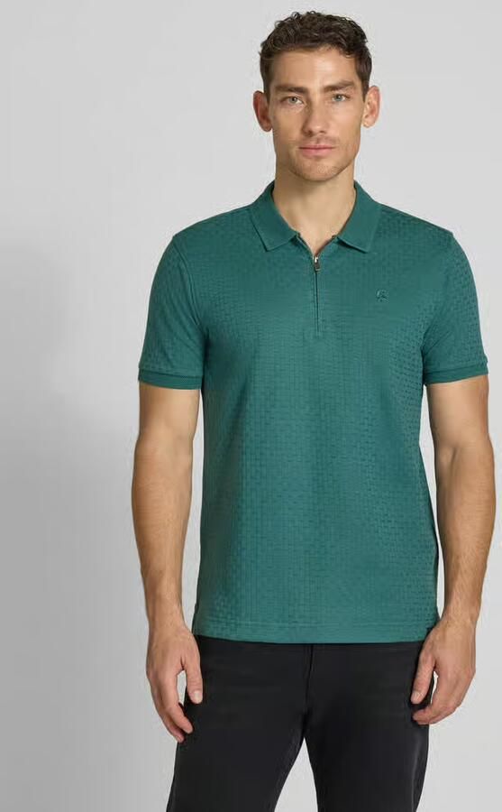 Lerros regular fit poloshirt met korte ritssluiting - Foto 6