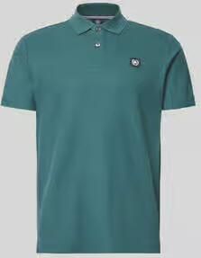 Lerros regular fit poloshirt met labeldetail en knoopsluiting - Foto 3