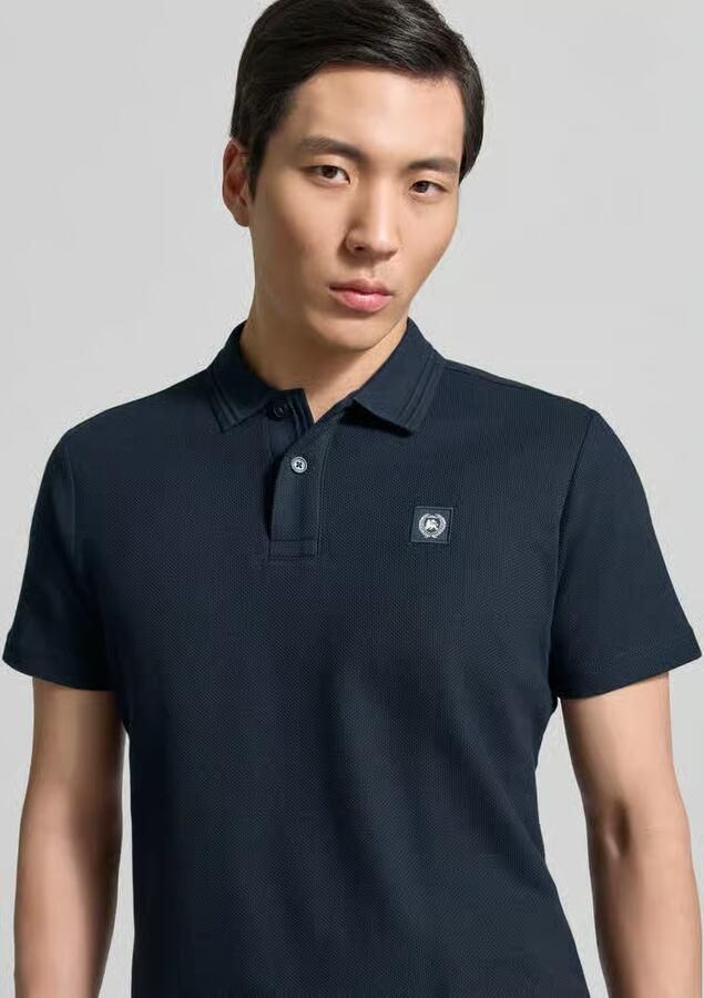 Lerros regular fit poloshirt met labeldetail en knoopsluiting - Foto 5