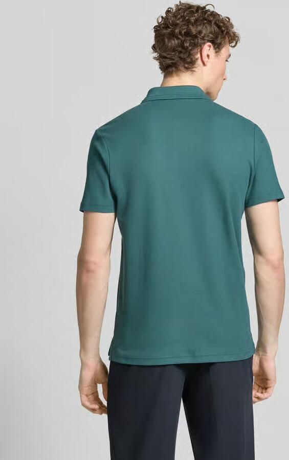 Lerros regular fit poloshirt met labeldetail en knoopsluiting - Foto 5