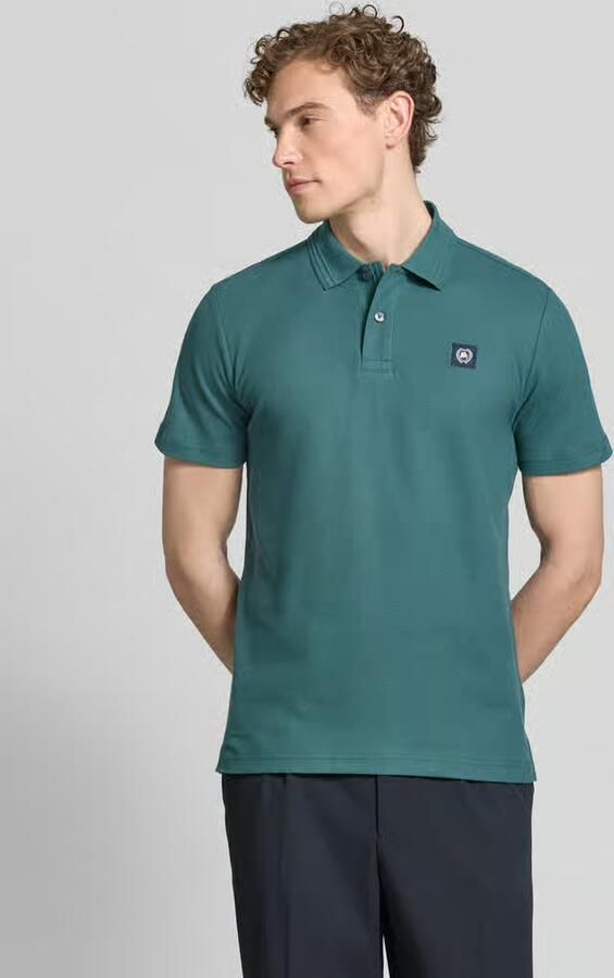 Lerros regular fit poloshirt met labeldetail en knoopsluiting - Foto 6
