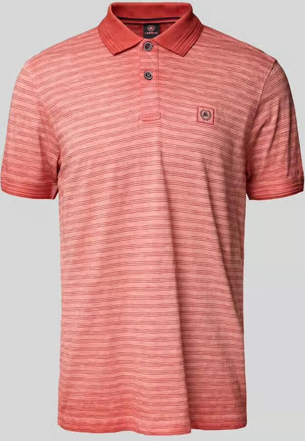 Lerros Regular fit poloshirt met labeldetail model 'SLUB' - Foto 6