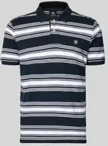 Lerros regular fit poloshirt met labelpatch