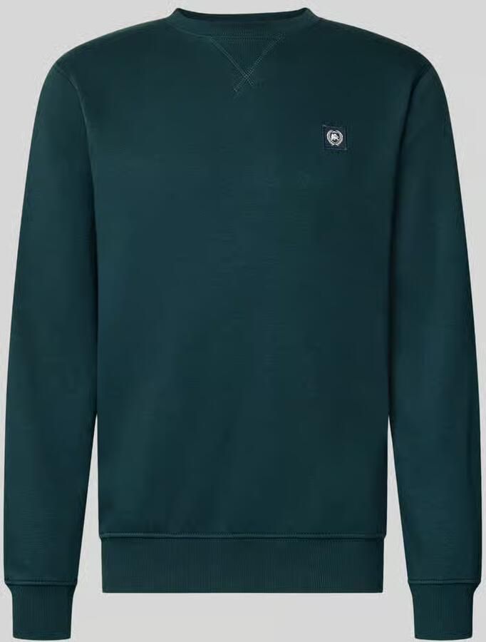 LERROS regular fit gemêleerde sweater donkergroen - Foto 3