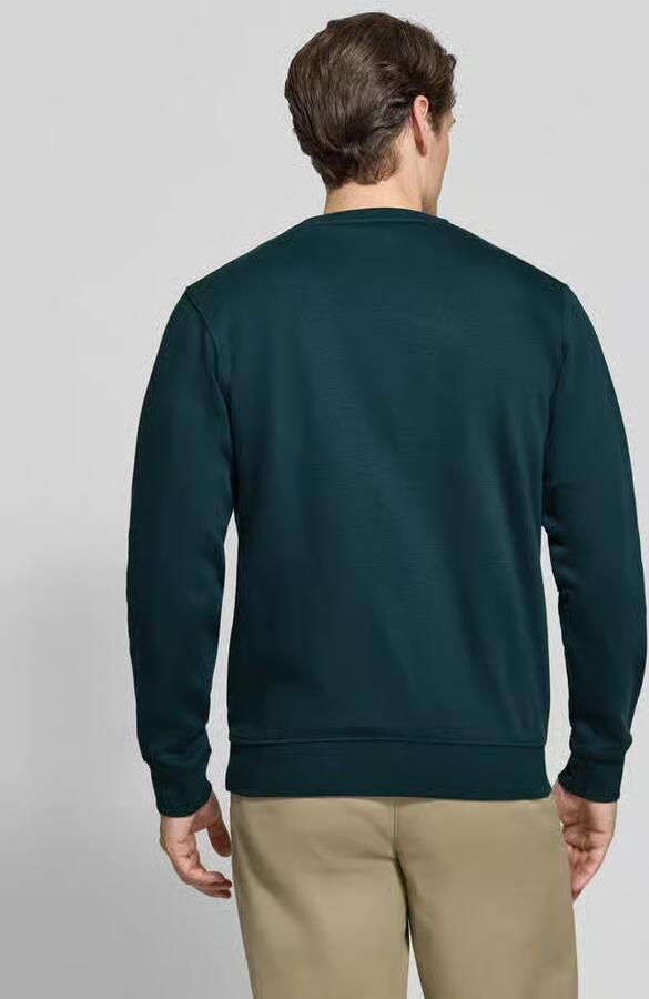LERROS regular fit gemêleerde sweater donkergroen - Foto 4